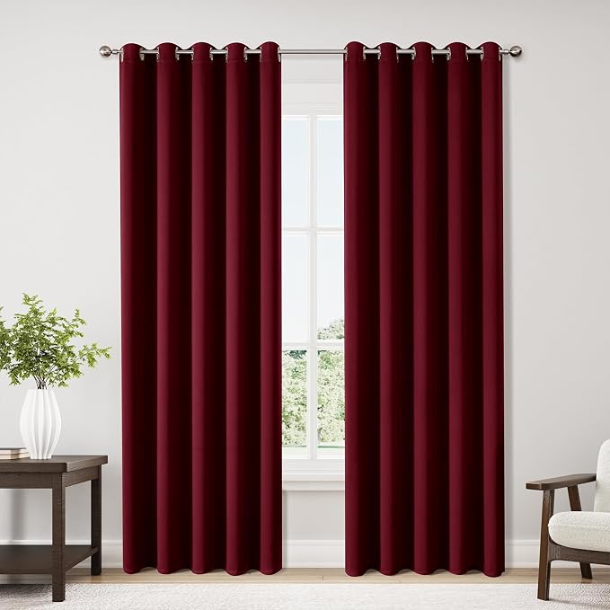 ChrisDowa Burgundyout Curtains 70 inches Wide by ChrisDowa