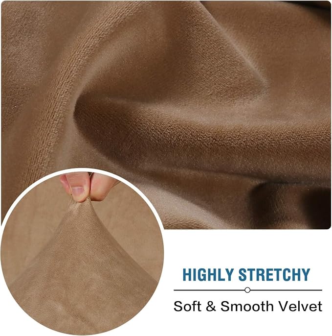 H.VERSAILTEX Velvet Stretch Sectional Couch Cover - Image 5