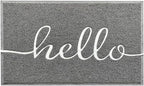 EARTHALL Door Mat Outside Inside Hello Doormat, Durable Floor Mat Non Slip Mat - Image 8