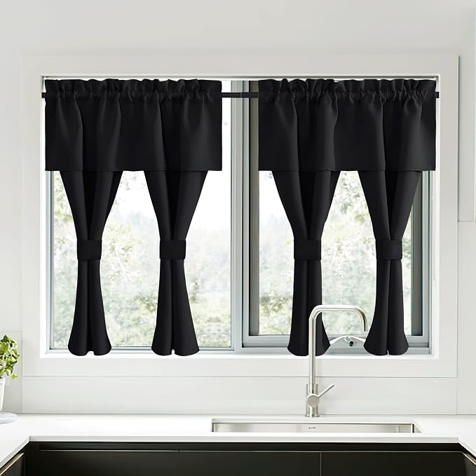 NICETOWN Black Blackout Curtains by NICETOWN