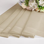 OWENIE Taupe Sheer Curtains 54 Inch Length 2 Panels Set, Rod Pocket Fimly Voile - Image 7