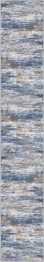 KOZYFLY Modern Abstract Washable Rug Runner 2.6x16 Hallway Rug Runner Non-Slip - Image 8