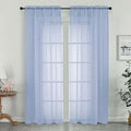 OWENIE Sheer Curtains 72 Inches Long 2 Panels Set, Modern Light Filtering Sheer by OWENIE