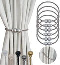 6 Pack Magnetic Curtain Tiebacks Modern Handmade Rope Curtain Tie Backs by HIASTRA