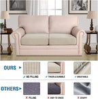 H.VERSAILTEX Super Stretch Individual Seat Cushion Covers Sofa Covers Couch - Image 2