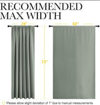 NICETOWN 2 Panels Blackout Curtains, Rod Pocket Window Curtains Room Darkning - Image 6