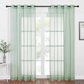 NICETOWN Sheer Window Curtains for Farmhouse, Ring Top Voile Textured Window by NICETOWN
