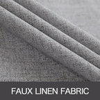 MIULEE Linen Texture Curtains for Bedroom Solid 100% Blackout Thermal Insulated - Image 5