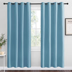 NICETOWN Teal Blue Blackout Curtains 78 inches Length by NICETOWN
