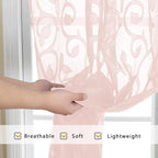 OWENIE Furman Sheer Curtains 84 inches Long - Image 7