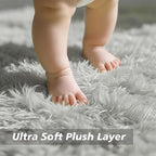 yulidayang Soft Round Area Rug for Kids Bedroom, Fluffy Fuzzy Shaggy Rug - Image 2