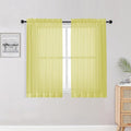 OWENIE Lemon Kitchen Sheer Curtains by OWENIE