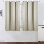 LEMOMO Light Beige Thermal Blackout Curtains/42 x 63 Inch/Set of 2 Panels Room by Lemomo