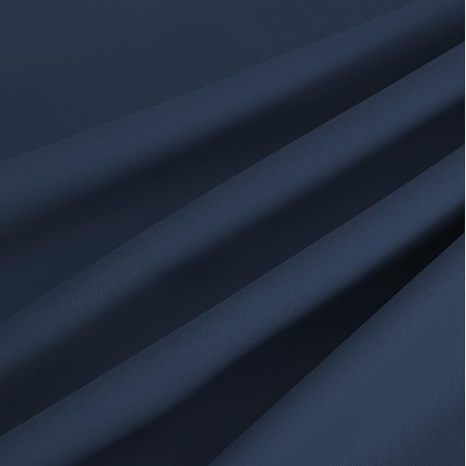 NICETOWN Room Darkening Draperies Curtains Panels, 2 Panels Navy Blue W52 x L63 - Image 9