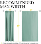 NICETOWN 2 Panels Blackout Curtains, Rod Pocket Thermal Insulated Drapes 84 - Image 3