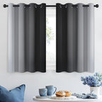 SimpleHome Ombre Room Darkening Curtains 36 inches Length - Image 2
