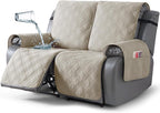 TAOCOCO 100% Waterproof Loveseat Recliner Cover, Non Slip Split Loveseat Covers by TAOCOCO