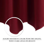 NICETOWN 2 Panels Valance for Window Farmhouse Style Window Treatment Thermal - Image 3