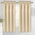 DWCN Beige Curtains for Bedroom Thermal Insulated Room Darkening Drapes for by DWCN