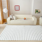White Rabbit Plush Rug 5'x8', Fluffy Faux Fur Shaggy Area Rug - Image 2