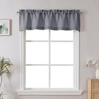 Chyhomenyc Dark Grey Short Curtain Valance by Chyhomenyc