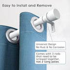 Byondeth Curtain Rods for Windows 16 to 48 or 60 Inches Max Adjustable Length 1 - Image 2