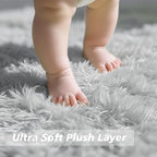 Ultra Soft Fluffy Area Rugs for Bedroom Living Room 10x14, Nursery Rug - Image 2