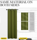 NICETOWN Olive Green Blackout Curtains 120 inches Length - Image 5