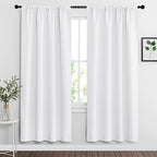 RYB HOME Curtains for Bedroom Living Room 72 inches Long, Thermal Insulated by RYBHOME