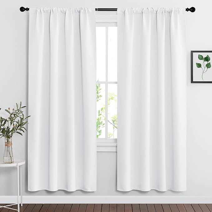 RYB HOME Extra Wide Curtains for Bedroom Living Room 72 inches Long, Thermal by RYBHOME
