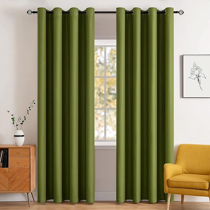 MIULEE Blackout Curtains Room Darkening Thermal Insulated Black Out Drapes by MIULEE