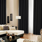 Deconovo Blackout Curtains, Thermal Insulated, W42 x L84 2 Panels, Back Tab - Image 4