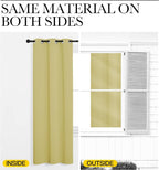 NICETOWN Paler Yellow Room Darkening Curtains - Image 6