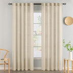MIULEE Linen Curtains 84 Inch Length 2 Panels by MIULEE