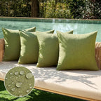 MIULEE Pack of 4 Decorative Throw Pillow Covers Linen Waterproof Pillow Covers by MIULEE