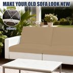 Patio Stretch Cushion Covers, Chair Cushion Covers& Sofa Replacement Slipcovers - Image 5