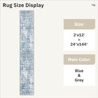 Runner Rug 2x12 Washable Non-Slip Hallway Runner Rugs - Image 5