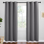 NICETOWN Grey Blackout Curtain Panels by NICETOWN
