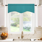 NICETOWN Blackout Valances Scalloped Tier Drape - Image 2