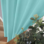 Tollpiz Sheer Curtain Linen Textured Bedroom Curtains Sheer Light Filtering Rod - Image 3