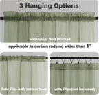 Chyhomenyc Sheer Window Curtains 144 inch Extra Long 2PCS, Airy Scarf Drapes - Image 3