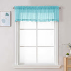 Chyhomenyc Sheer Valances for Windows, Light Filtering Small Window Curtains by Chyhomenyc