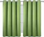 LEMOMO Blackout Curtains 52 x 45 inch/Light Green Curtains Set of 2 - Image 2