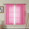 Gwine Sheer Curtains for Bedroom 54 inches Long by Gwine