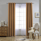 NICETOWN Blackout Doorway Curtains 80 inches Long 2 Panels Set, Grommet Thermal - Image 7