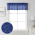 Lecloud Leia Dusty Blue Sheer Valance by Lecloud