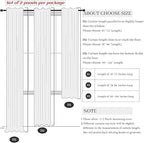 Pitalk Linen Sheer Drape 104 Inch Curtains - Image 8