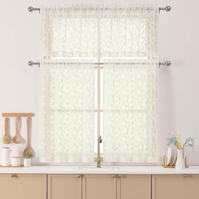 Chyhomenyc Ivory Sheer Valances - Image 2