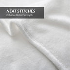 Bedsure GentleSoft Fleece Blanket Twin Size White - Image 5