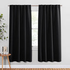 Pony Dance Blackout Curtains Thermal Insulated Window Treatment Panels Room by PONYDANCE